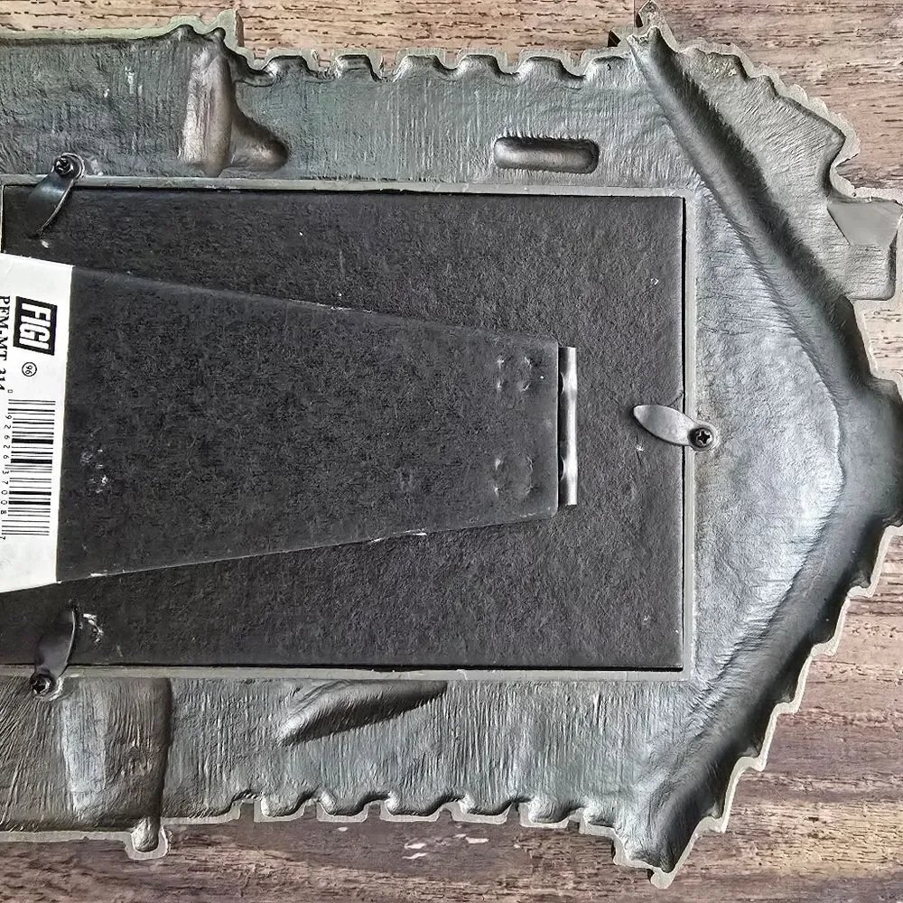 MARQUIS Cast Metal Picture Frame 3.5 x 5 Hunter Fisherman Cabin Heavy